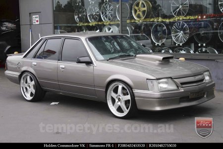 20x8.5 20x9.5 Simmons FR-1 Silver on HOLDEN COMMODORE