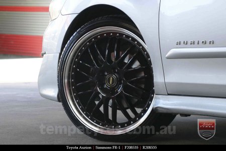 20x8.5 20x9.5 Simmons OM-1 Gloss Black on TOYOTA AURION
