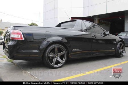 20x8.5 20x10 Simmons FR-C Hyper Dark on HOLDEN COMMODORE VE