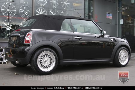 16x7.5 Lenso BSX Silver on MINI COOPER