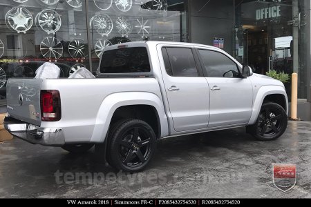 20x8.5 20x10 Simmons FR-C Full Satin Black on VW AMAROK