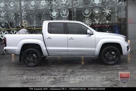 20x8.5 20x10 Simmons FR-C Full Satin Black on VW AMAROK