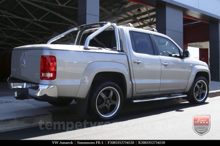 20x8.5 20x9.5 Simmons FR-1 Hyper Dark on VW AMAROK