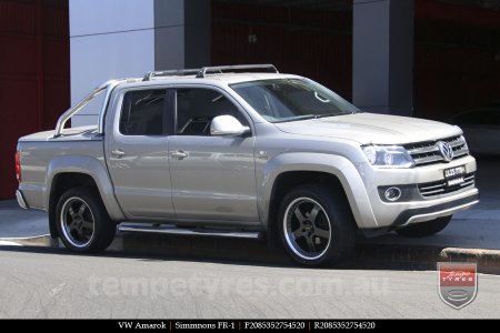 20x8.5 20x9.5 Simmons FR-1 Hyper Dark on VW AMAROK