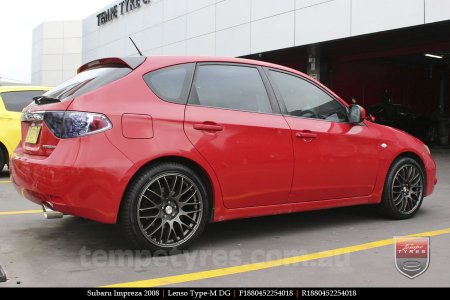 18x8.0 Lenso Type-M DG on SUBARU IMPREZA