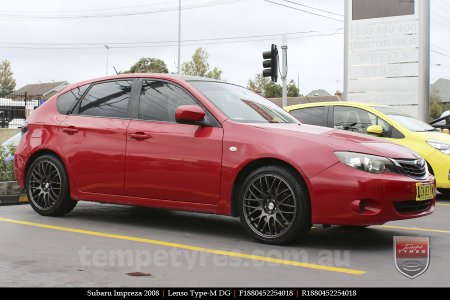 18x8.0 Lenso Type-M DG on SUBARU IMPREZA