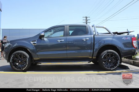 20x10 Ballistic Rage Millworks on FORD RANGER