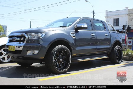 20x10 Ballistic Rage Millworks on FORD RANGER