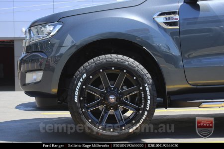 20x10 Ballistic Rage Millworks on FORD RANGER