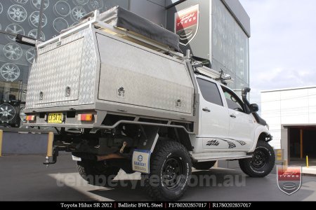 17x8.0 Ballistic BWL Steel on TOYOTA HILUX