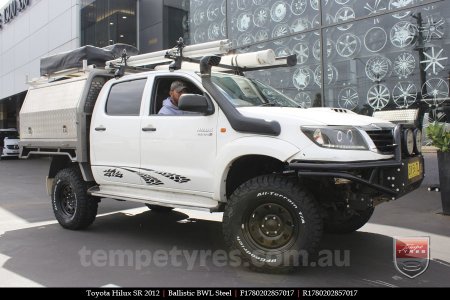 17x8.0 Ballistic BWL Steel on TOYOTA HILUX