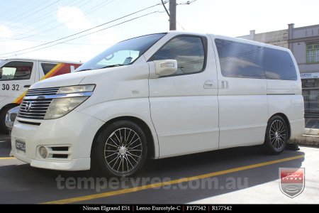 17x7.5 Lenso Eurostyle C ESC on NISSAN ELGRAND