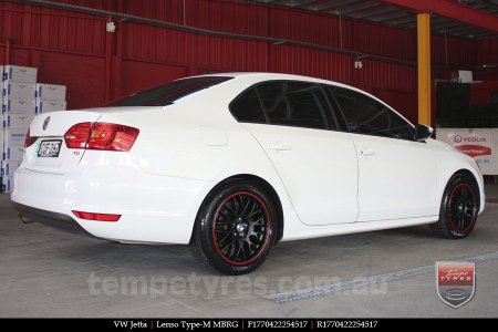 17x7.0 Lenso Type-M - MBRG on VW JETTA