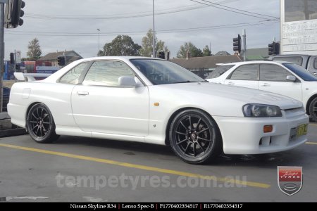 17x7.0 Lenso Spec B MB on NISSAN SKYLINE