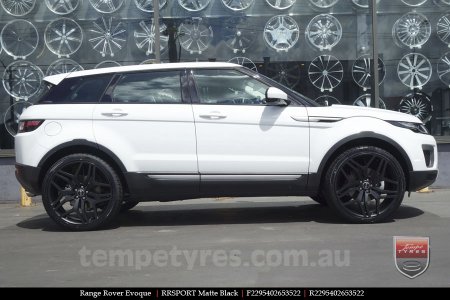 22x9.5 RRSPORT Matte Black on RANGE ROVER EVOQUE