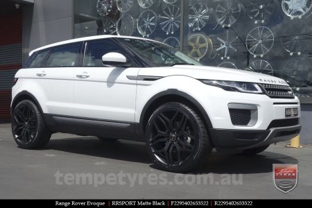 22x9.5 RRSPORT Matte Black on RANGE ROVER EVOQUE