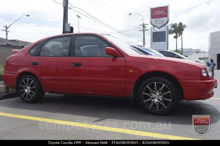 15x6.5 Menzari 0468 on TOYOTA COROLLA