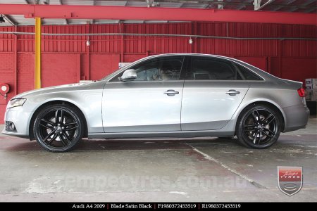 19x8.0 Blade Satin Black on AUDI A4