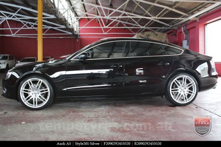 20x9.0 Style201 Silver on AUDI A5