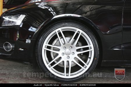 20x9.0 Style201 Silver on AUDI A5