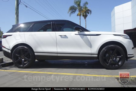 22x9.5 Simmons S6 Matte Black on RANGE ROVER SPORT