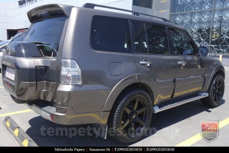 20x9.0 Simmons S6 Matte Black on MITSUBISHI PAJERO