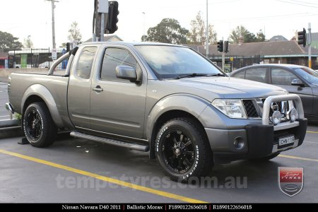 18x9.0 Ballistic Morax on NISSAN NAVARA D40