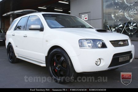 20x8.5 20x9.5 Simmons FR-1 Satin Black on FORD TERRITORY