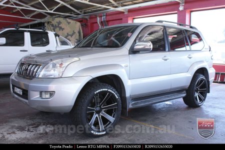 20x9.5 Lenso RTG MBWA on TOYOTA PRADO