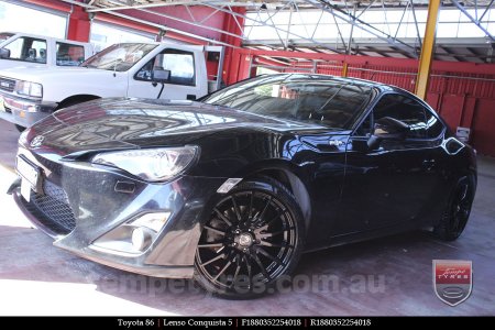 18x8.0 18x9.0 Lenso Conquista 5 SB CQ5 on TOYOTA 86