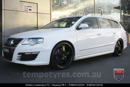 20x8.5 20x9.5 Simmons FR-1 Satin Black on HOLDEN COMMODORE