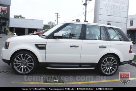 22x10 Autobiography Y342 MG on RANGE ROVER SPORT