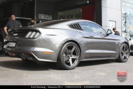 20x8.5 20x10 Simmons FR-C Hyper Dark on FORD MUSTANG