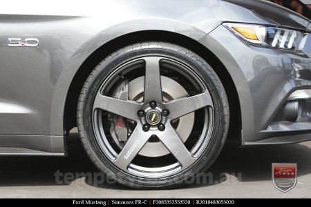 20x8.5 20x10 Simmons FR-C Hyper Dark on FORD MUSTANG