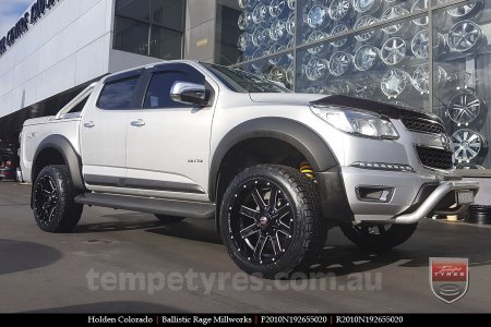 20x10 Ballistic Rage Millworks on HOLDEN COLORADO