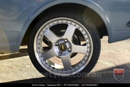 17x7.0 17x8.5 Simmons FR-1 Silver on FORD CORTINA