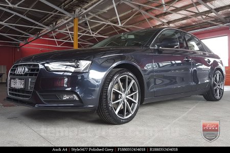 18x8.0 Style5477 Polished Grey on AUDI A4