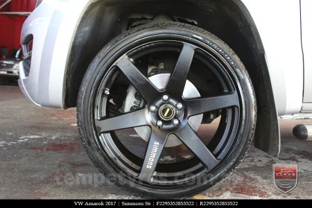 22x9.5 Simmons S6 Matte Black on VW AMAROK