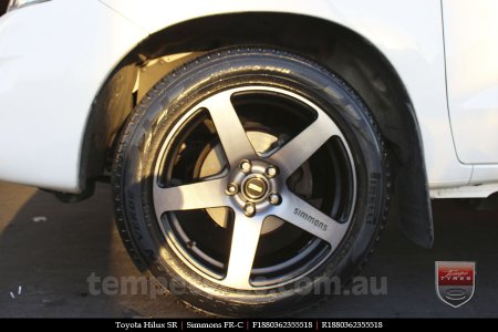 18x8.0 18x9.0 Simmons FR-C Black Tint NCT on TOYOTA HILUX