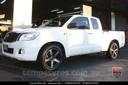 18x8.0 18x9.0 Simmons FR-C Black Tint NCT on TOYOTA HILUX