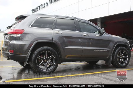 20x9.0 Simmons S6S Matte Black on JEEP GRAND CHEROKEE