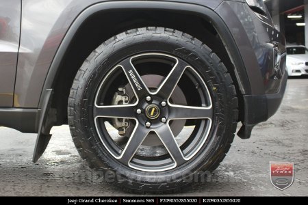 20x9.0 Simmons S6S Matte Black on JEEP GRAND CHEROKEE