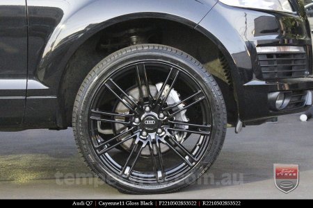 22x10 Cayenne11 Gloss Black on AUDI Q7