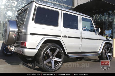 22x9.5 Simmons FR-C Black Tint NCT on MERCEDES G-Class