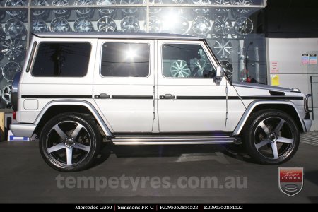 22x9.5 Simmons FR-C Black Tint NCT on MERCEDES G-Class