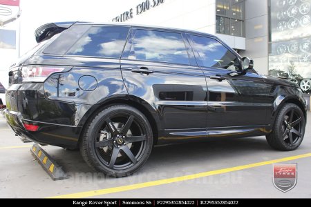 22x9.5 Simmons S6 Matte Black on RANGE ROVER SPORT