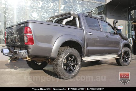 17x9.0 Simmons S6 Matte Black on TOYOTA HILUX SR5