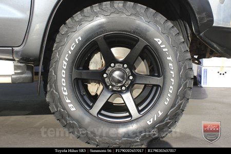 17x9.0 Simmons S6 Matte Black on TOYOTA HILUX SR5