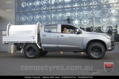 16x8.0 Ballistic BWL Steel on HOLDEN COLORADO