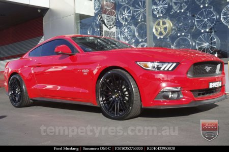 20x8.5 20x10 Simmons OM-C FB on FORD MUSTANG